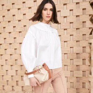 Ulla Johnson Marika Blouse - Blanc- Size 6 NEVER WORN W TAGS!